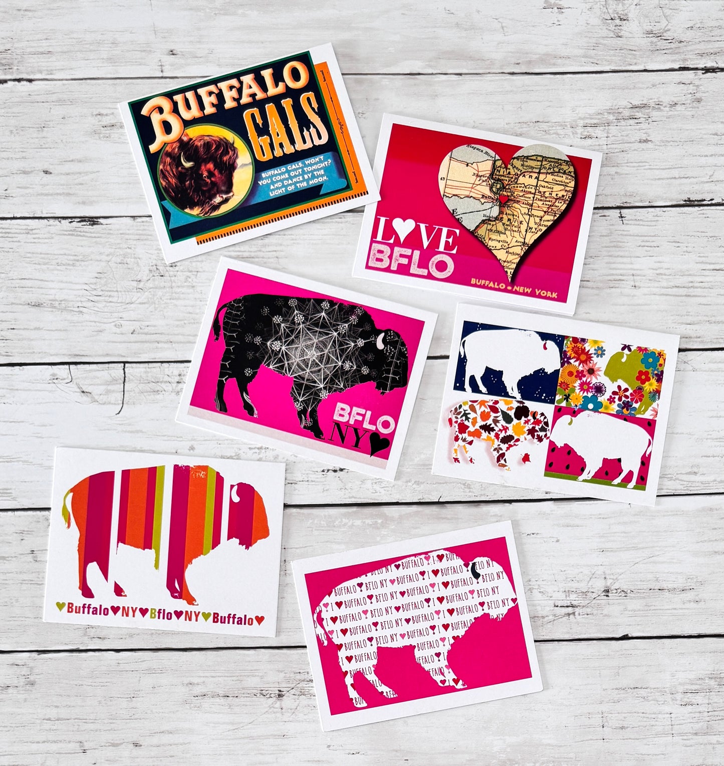 “I ❤️ Buffalo” note card set