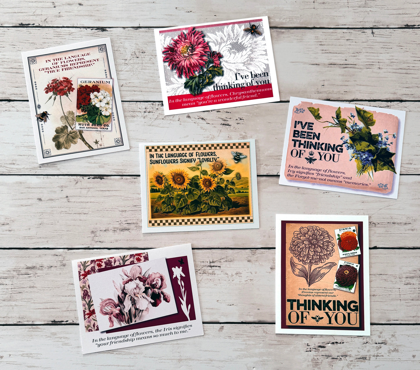 “Say It with Flowers” note card set